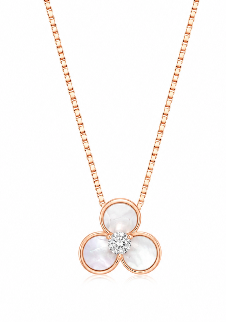 Rose Gold Geometric Elegance Pendant