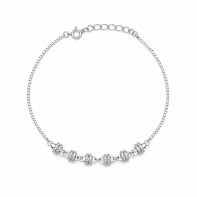 Silver Celestial Loop Bracelet