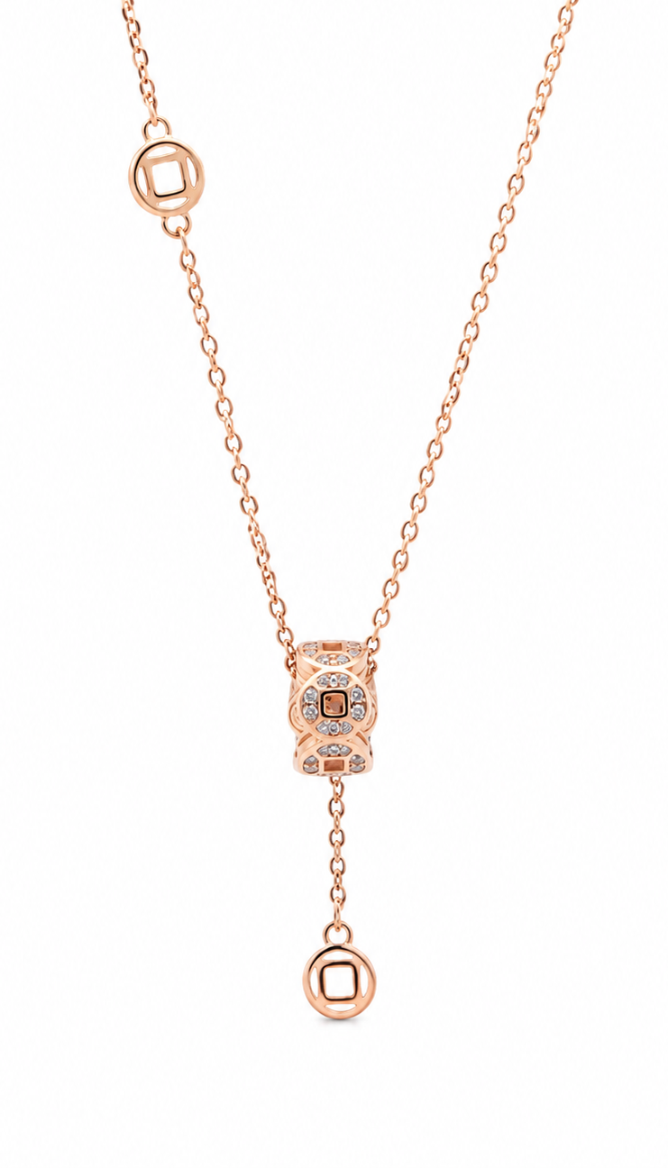 Enchanted Floral Drop Pendant