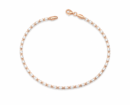 Rose Glow Beaded Anklet